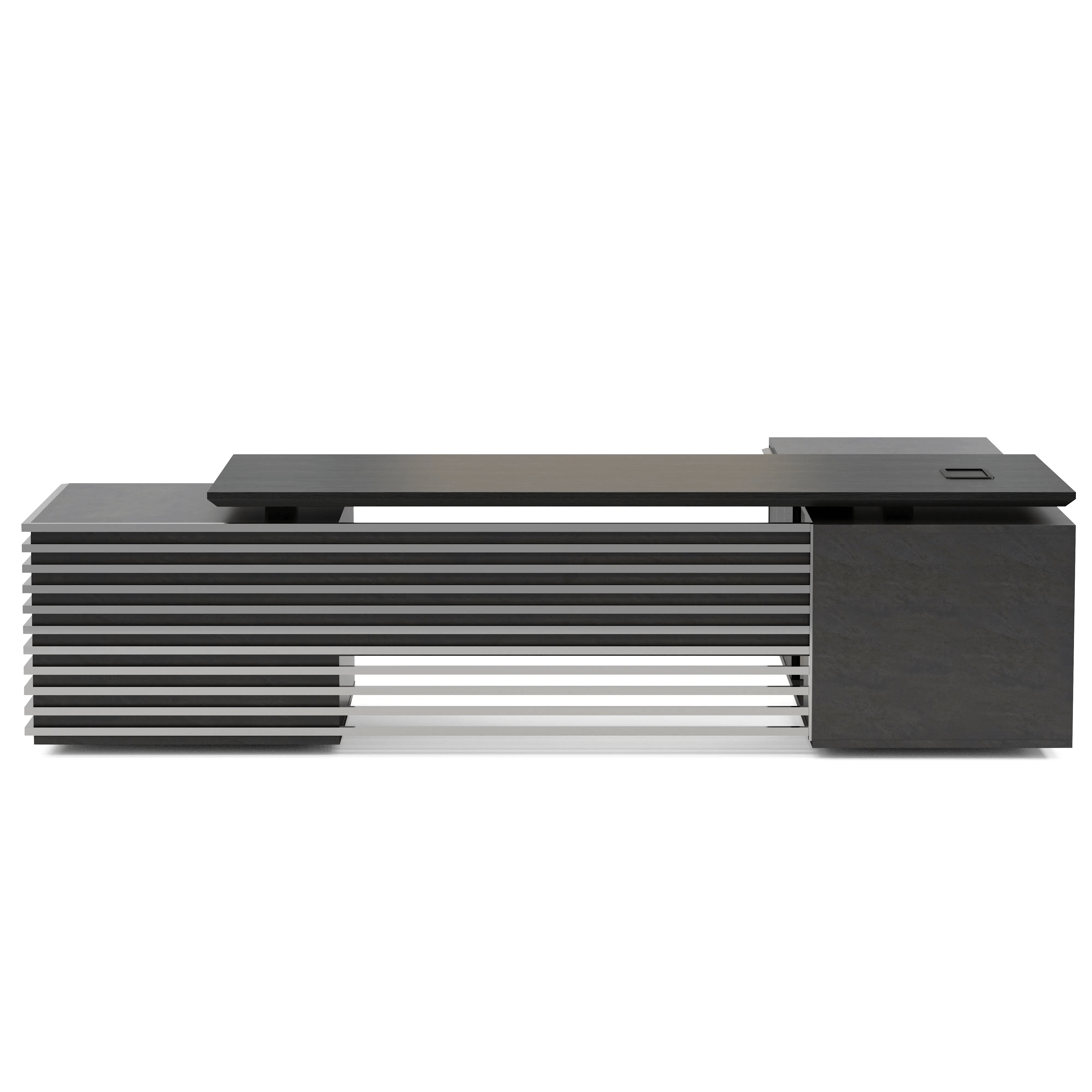 Anderson ยท Modern L-Shaped Executive Desk, Adjustable Height