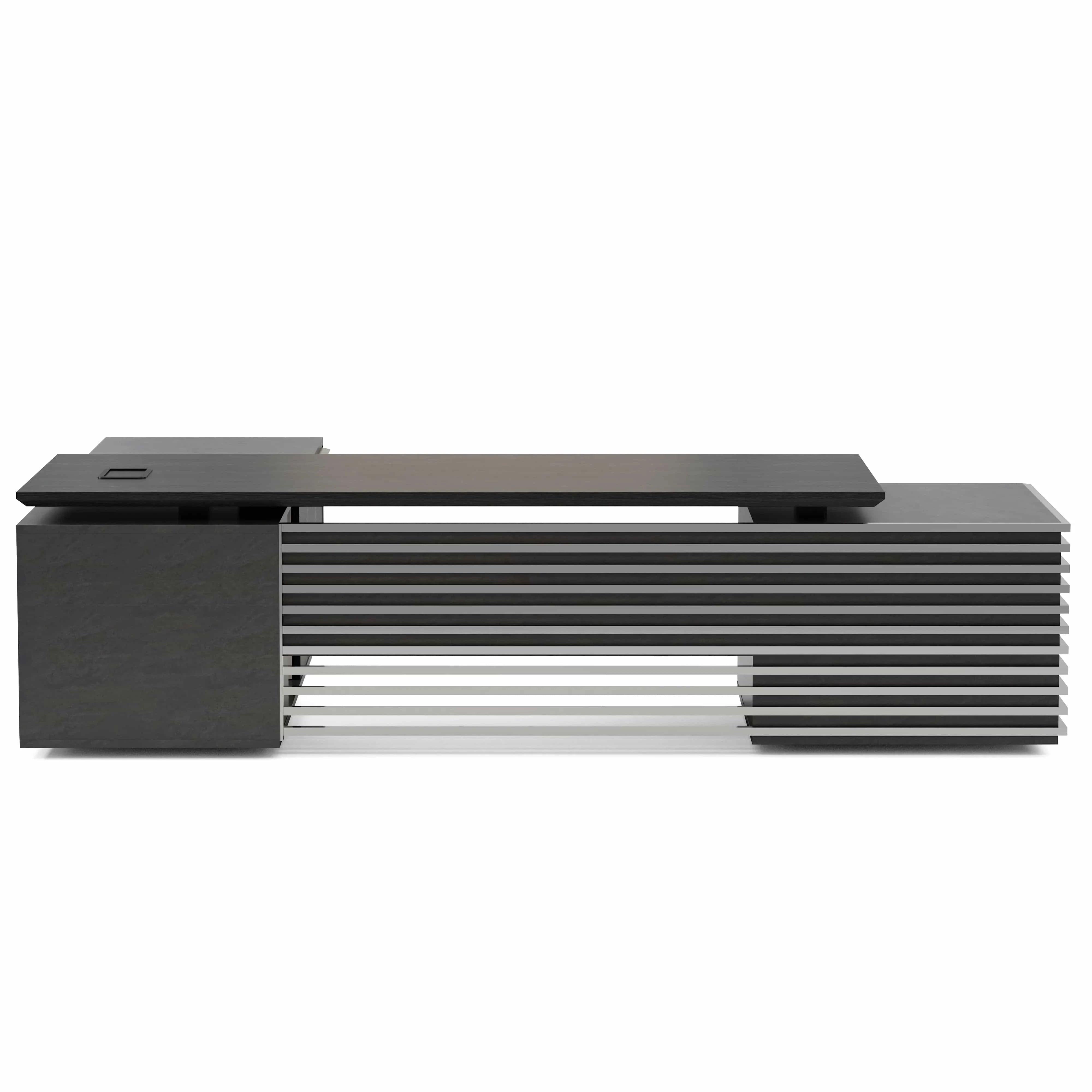 Anderson ยท Modern L-Shaped Executive Desk, Adjustable Height