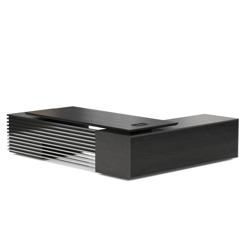 Anderson ยท Modern L-Shaped Executive Desk, Adjustable Height