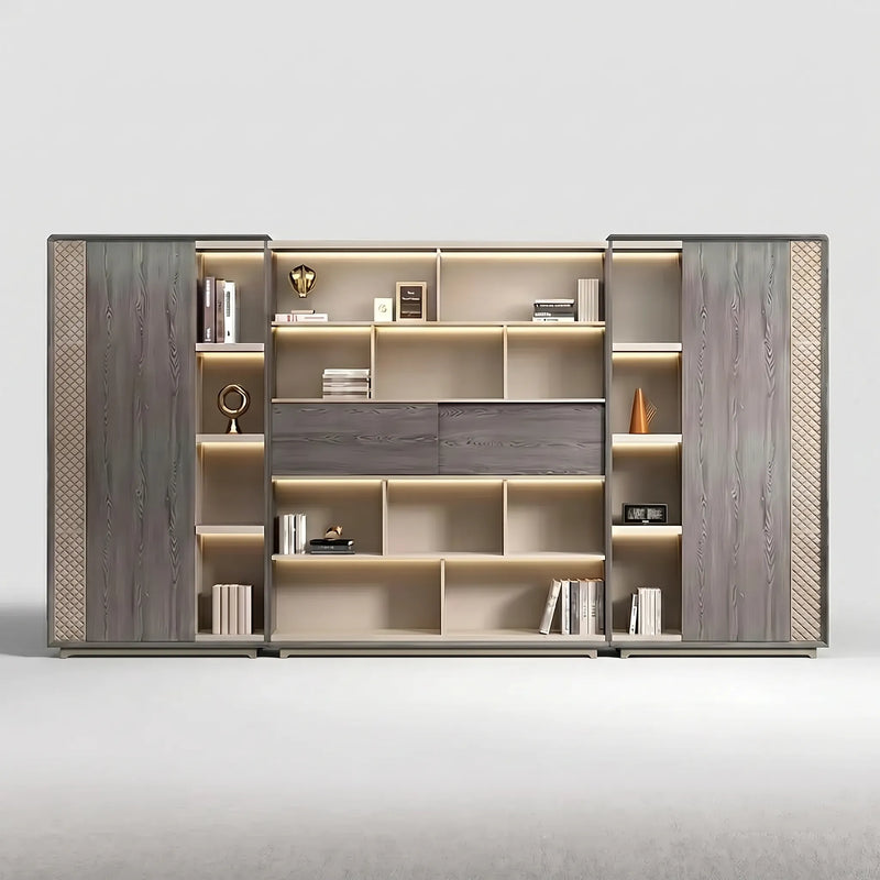 Fairwyn · Office Shelves w/ Integrated Lighting & Storage