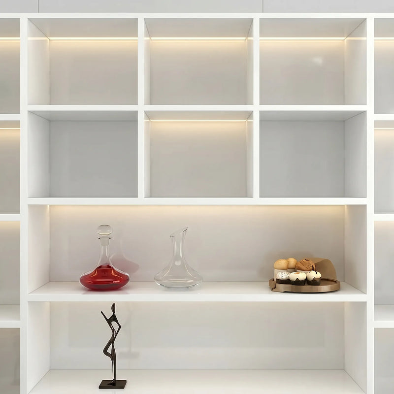 Euclid · Office Shelves w/ Integrated Lighting & Storage