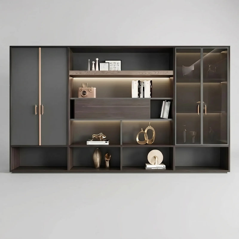 Stellan · Office Shelves w/ Integrated Lighting & Storage