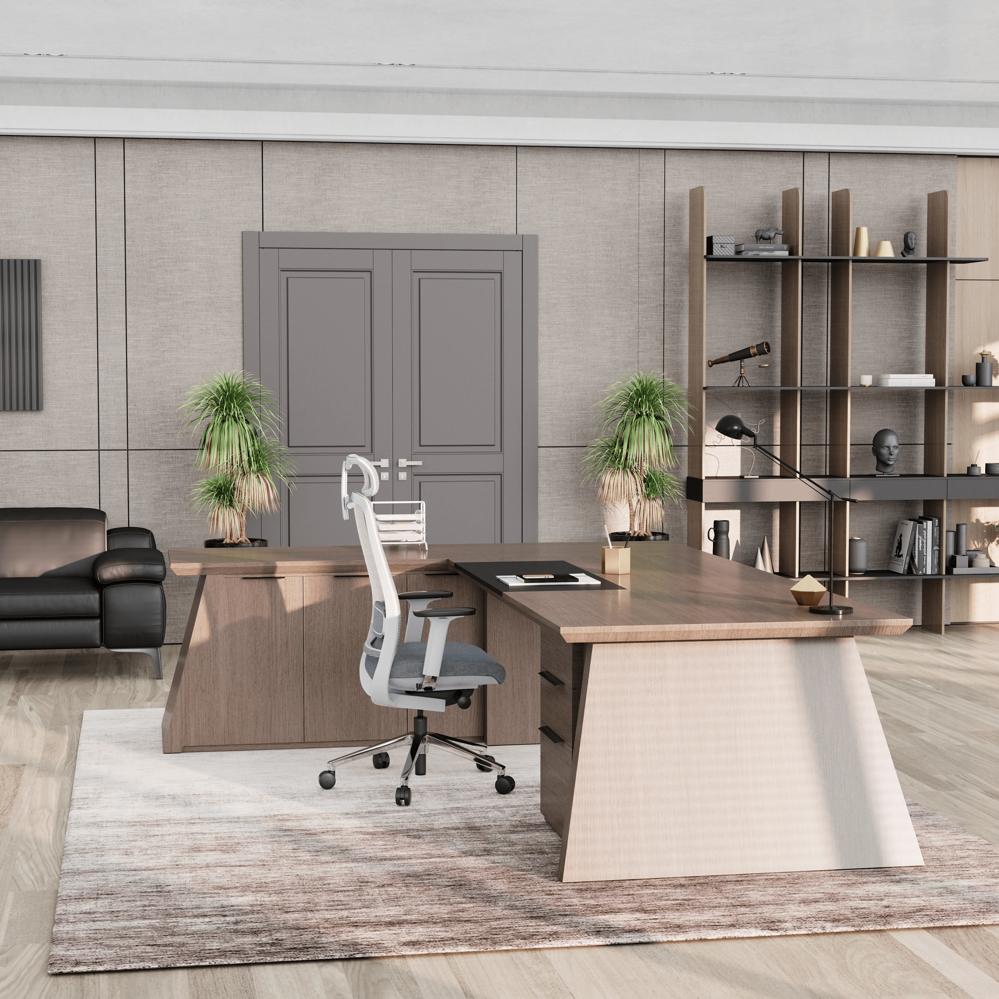 Adrian · Modern L-Shaped Executive Desk