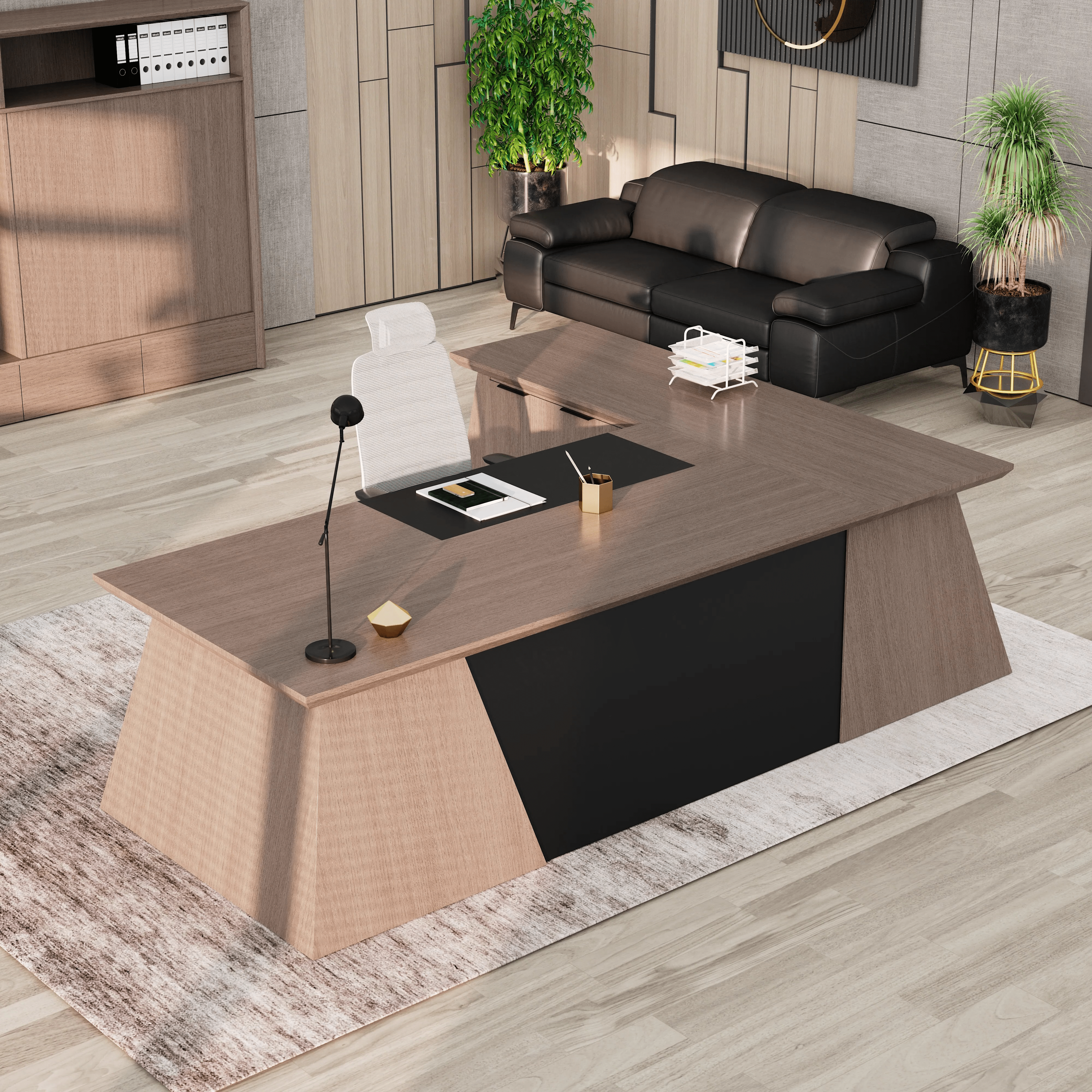 Adrian · Modern L-Shaped Executive Desk