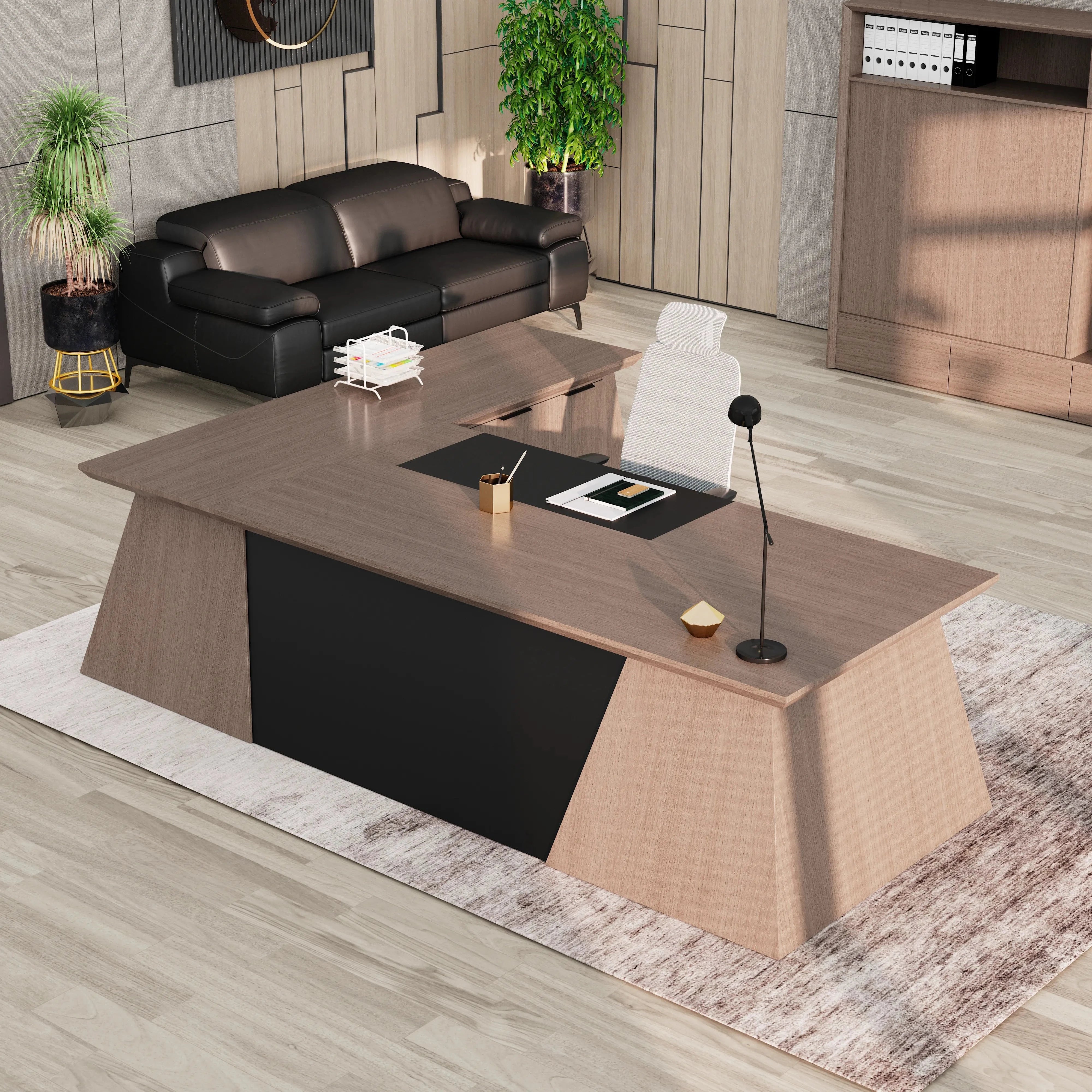 Adrian · Modern L-Shaped Executive Desk
