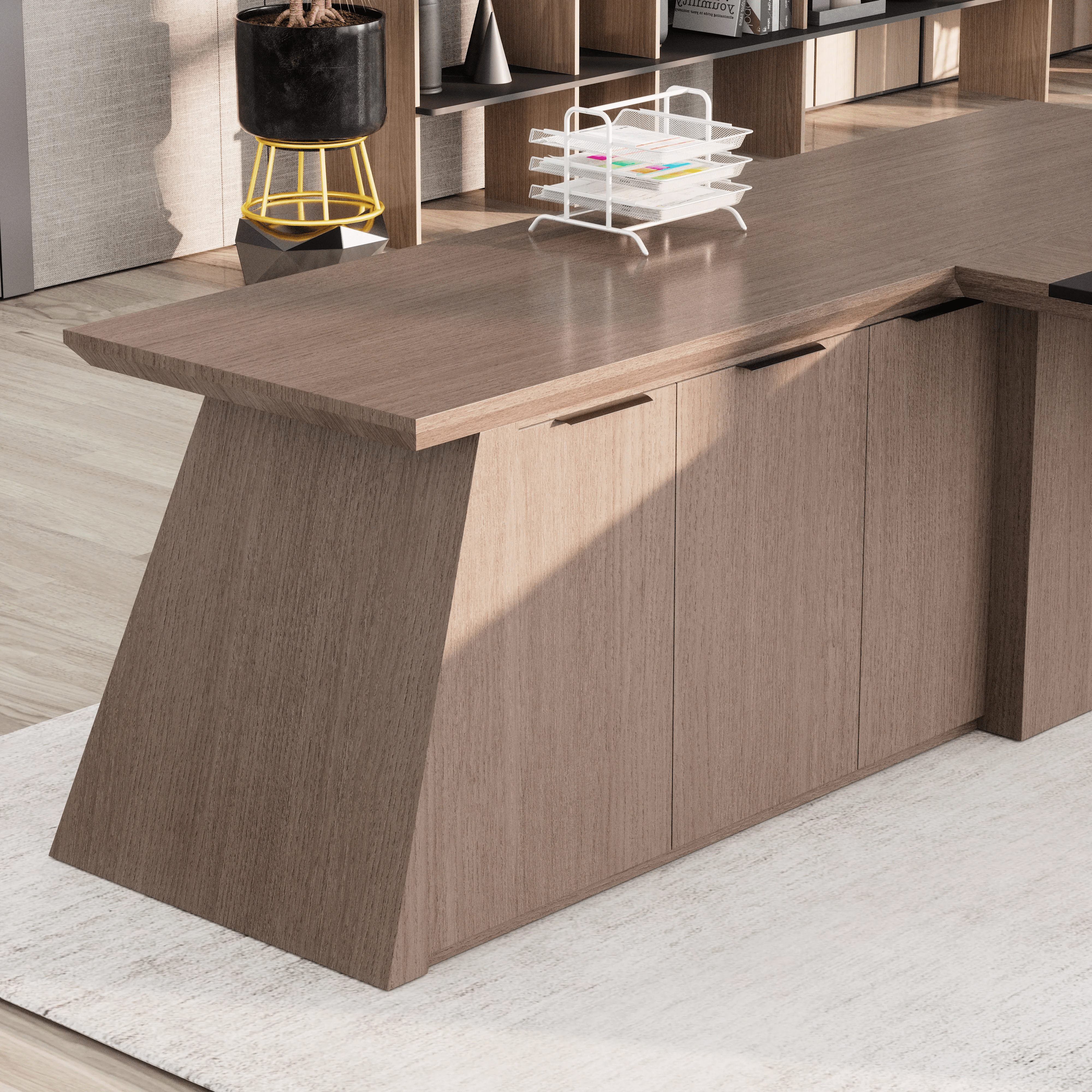 Adrian · Modern L-Shaped Executive Desk