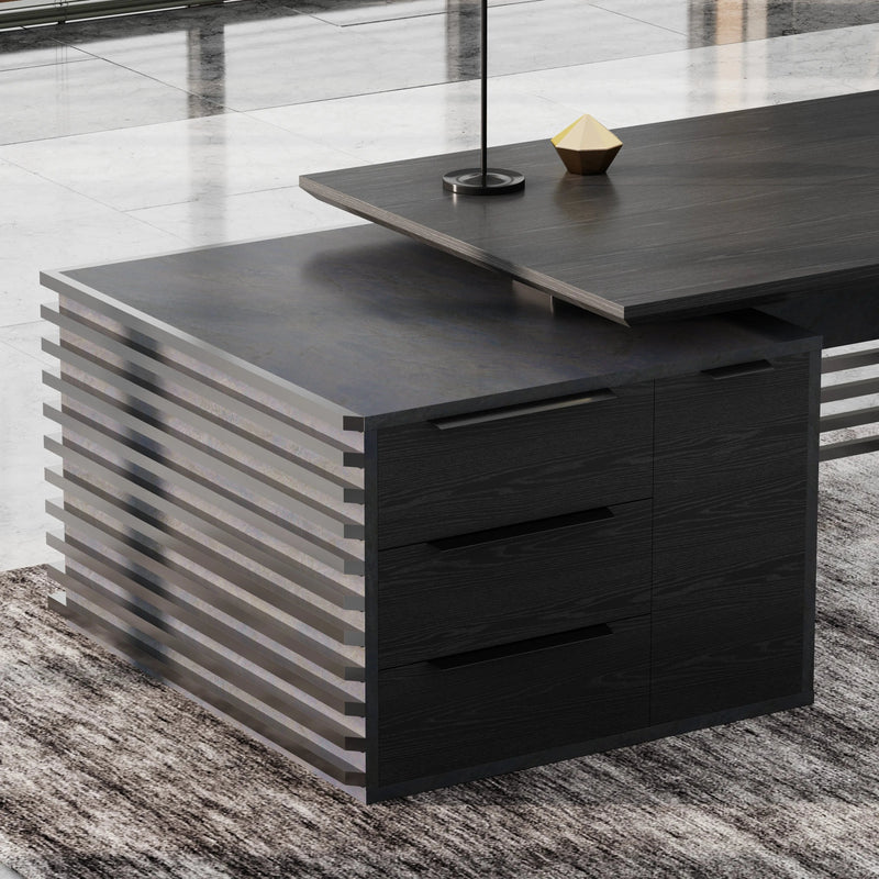 Anderson ยท Modern L-Shaped Executive Desk, Adjustable Height