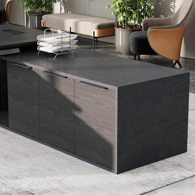 Anderson ยท Modern L-Shaped Executive Desk, Adjustable Height