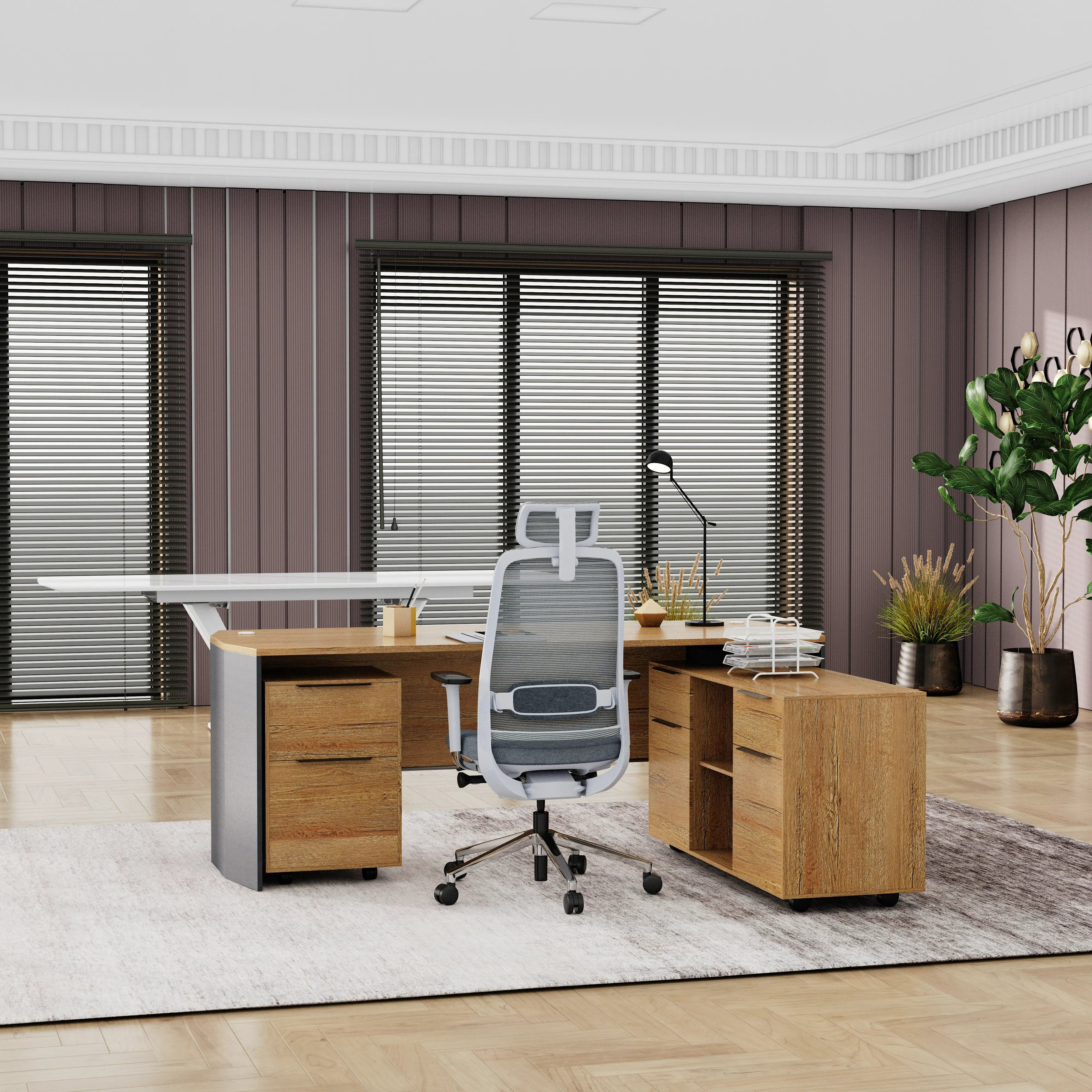 Jade · Executive Desk w/ Mobile Storage