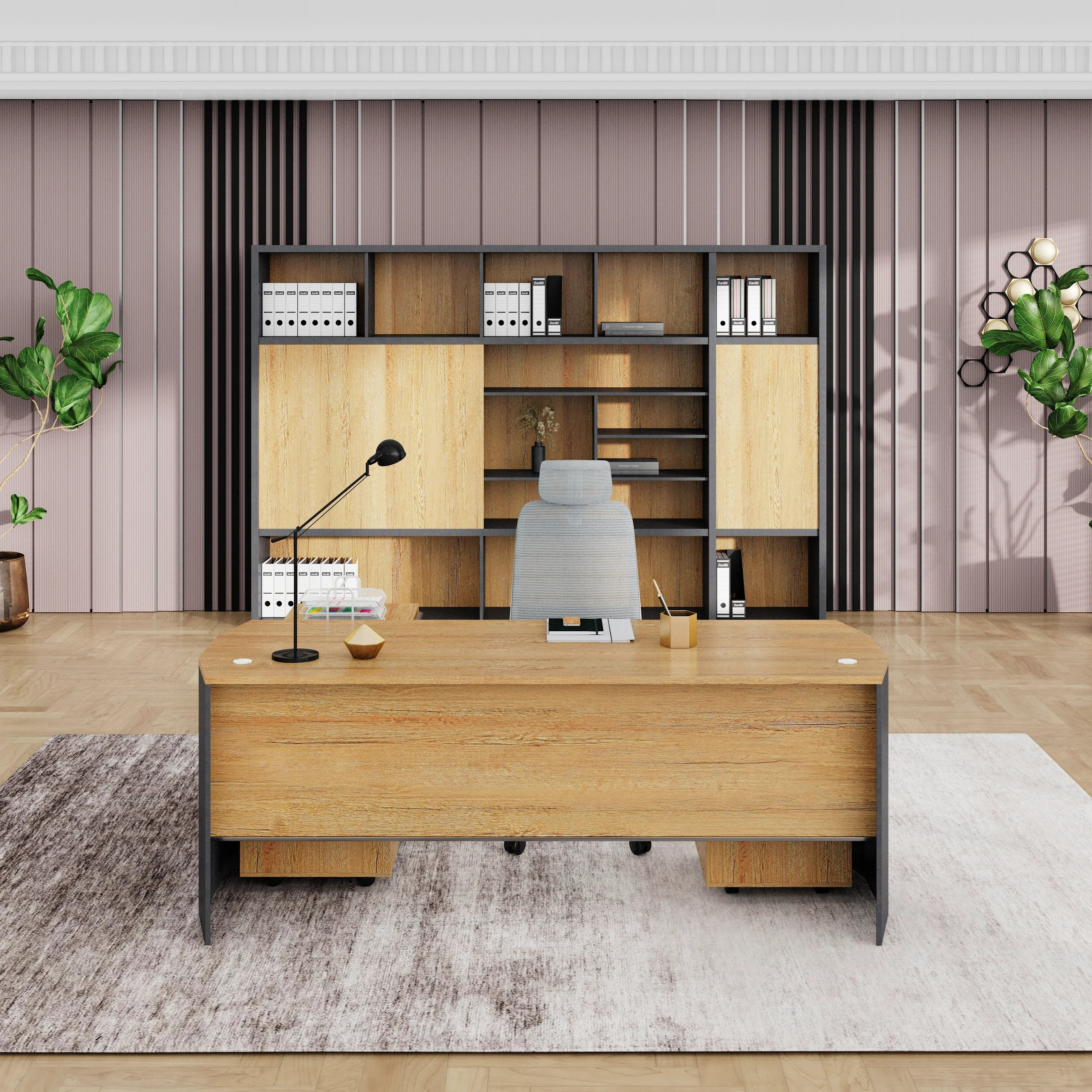 Jade · Executive Desk w/ Mobile Storage