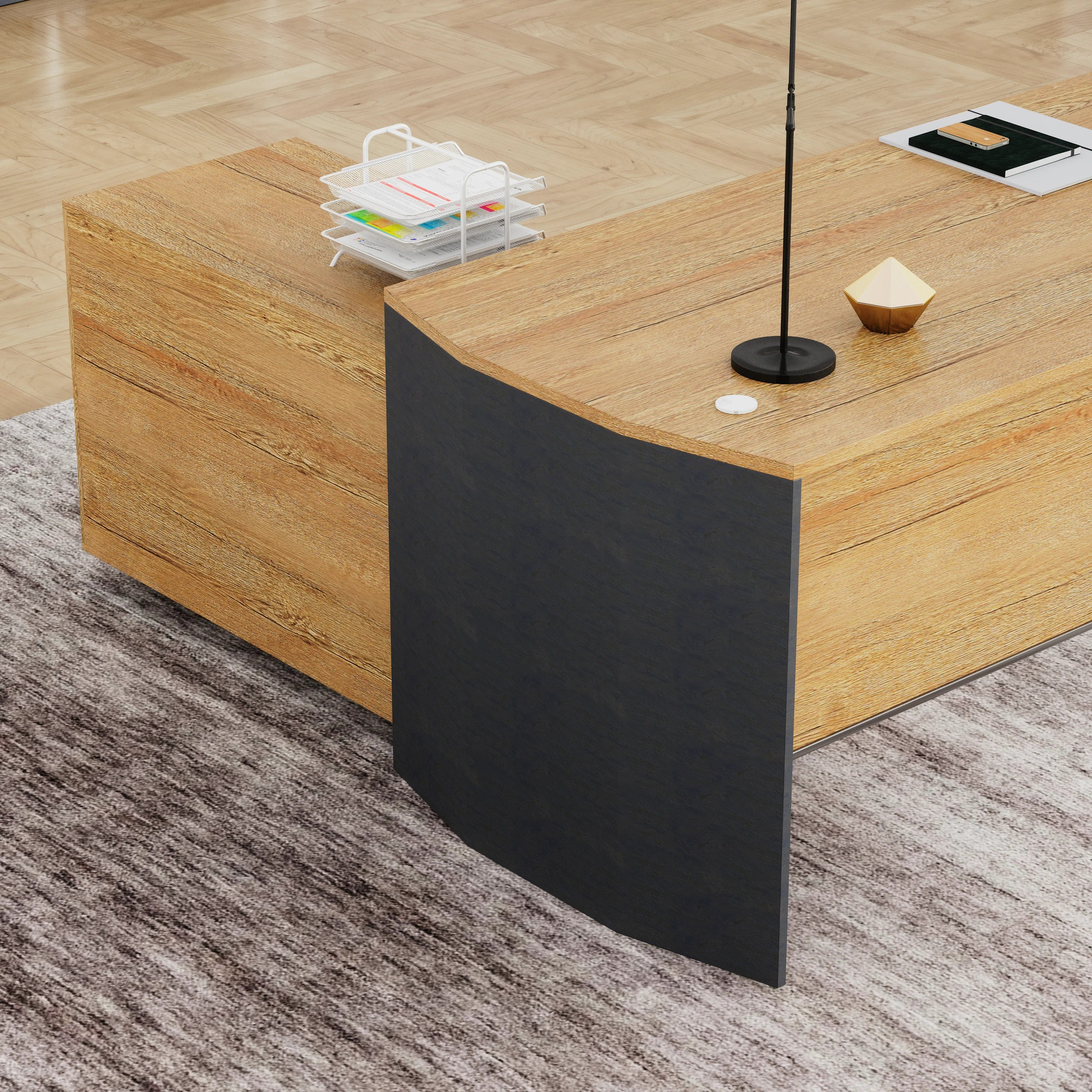 Jade · Executive Desk w/ Mobile Storage
