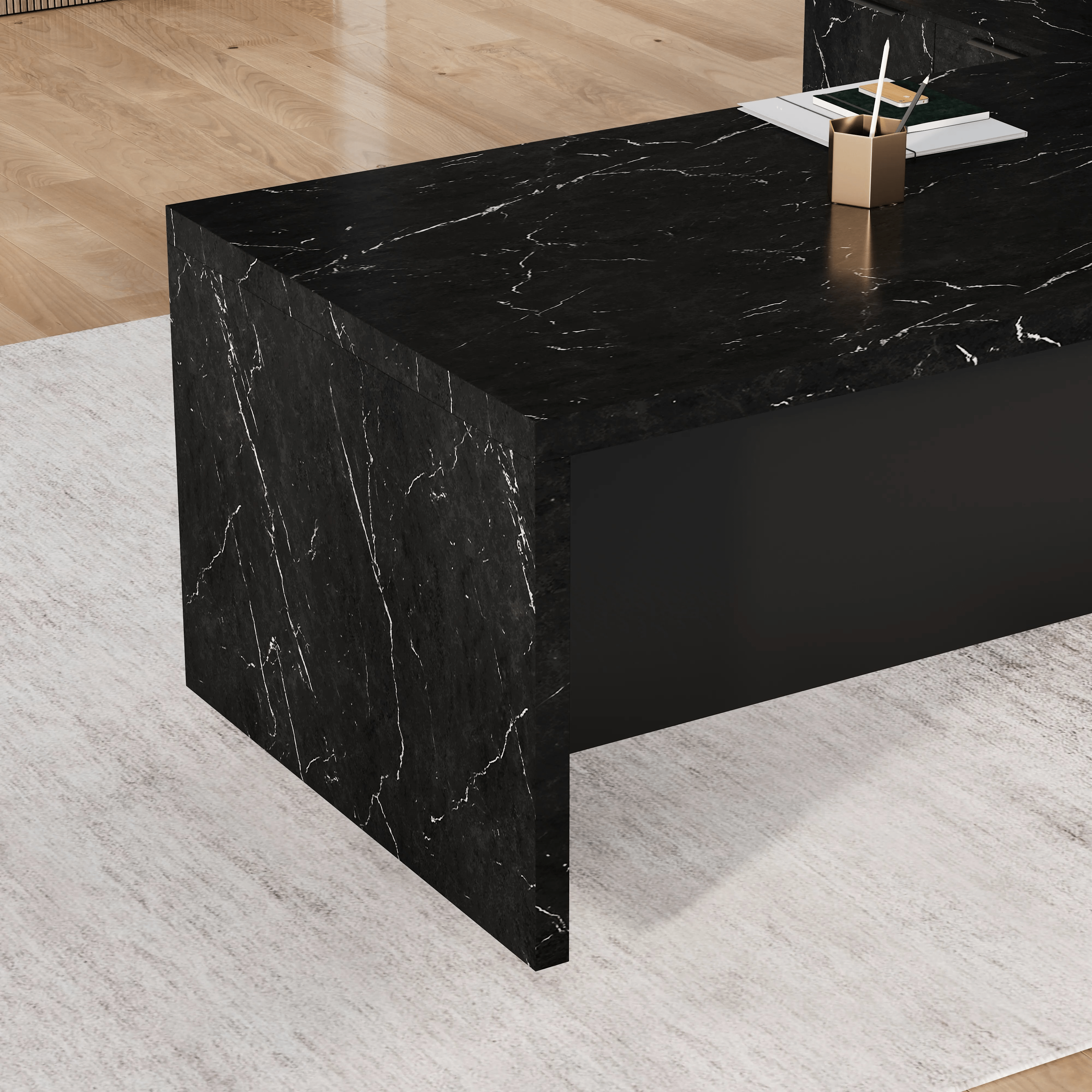 Maverick · Modern L-Shaped Executive Desk
