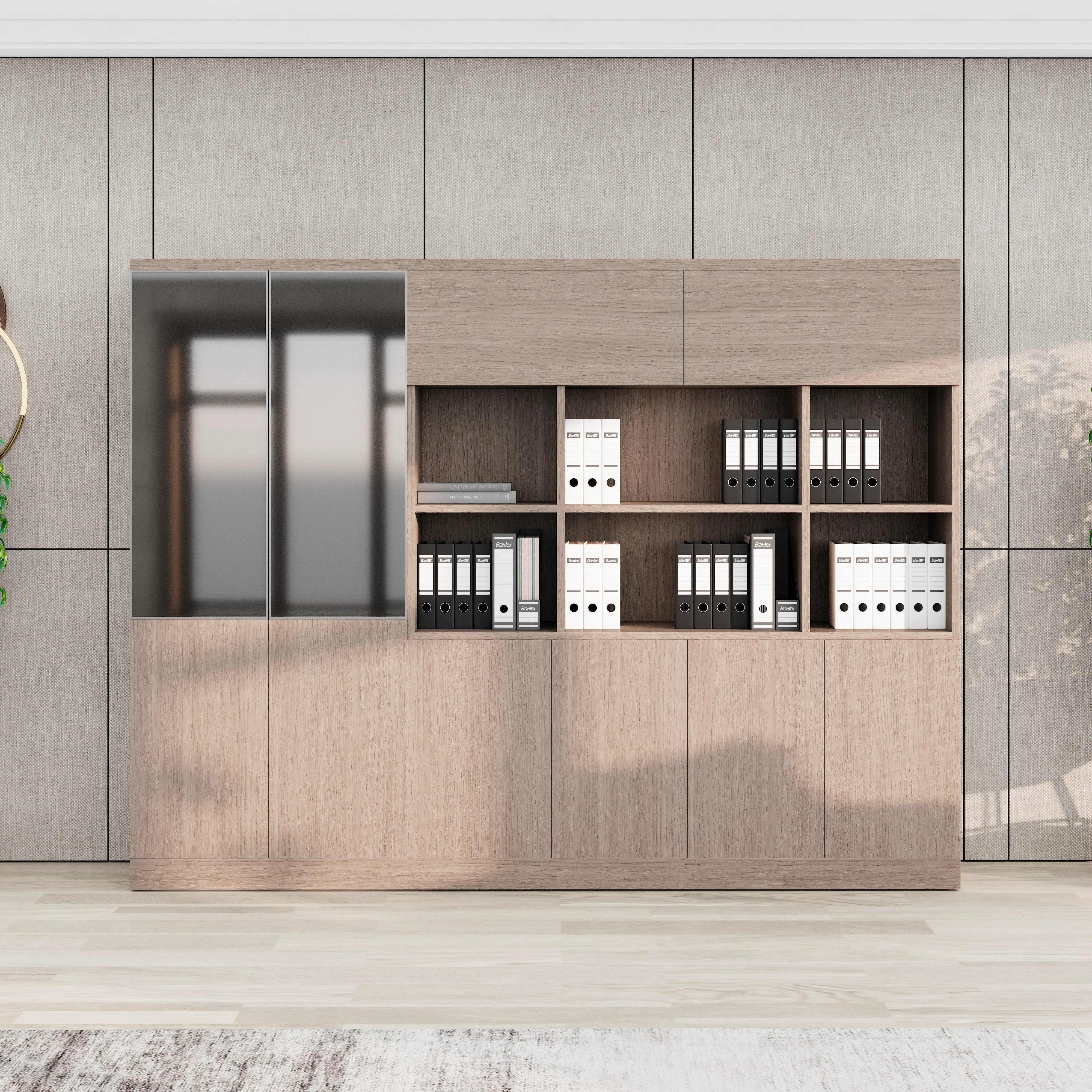 Norton · 106″ Office Shelving & Cabinets