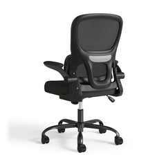 Keld mesh task chair in black, front view