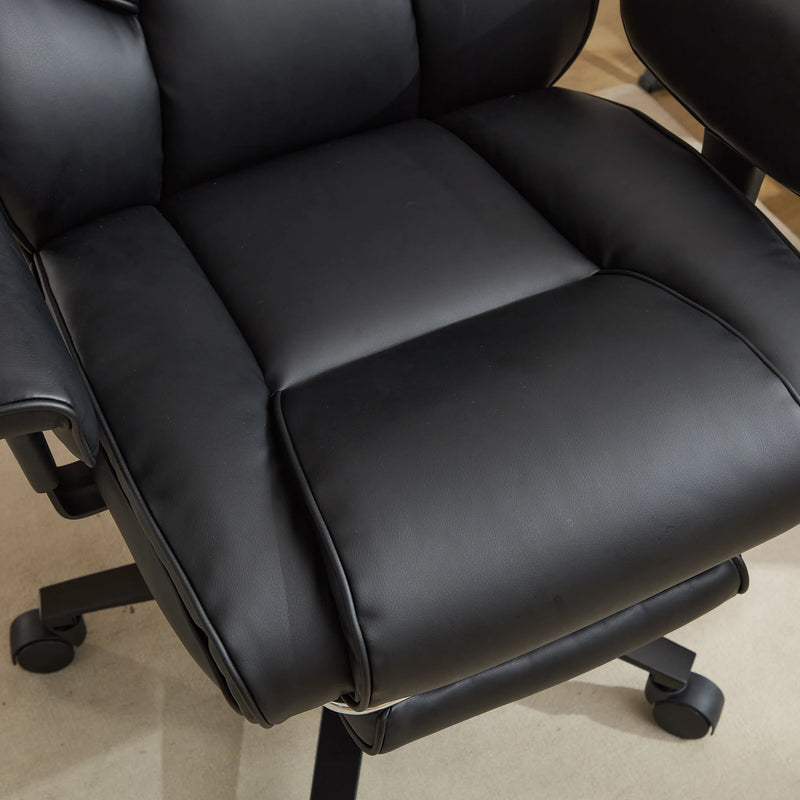 Dunstan high-back office chair with footrest in black, photo 9