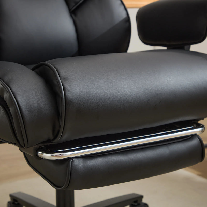 Dunstan high-back office chair with footrest in black, photo 10