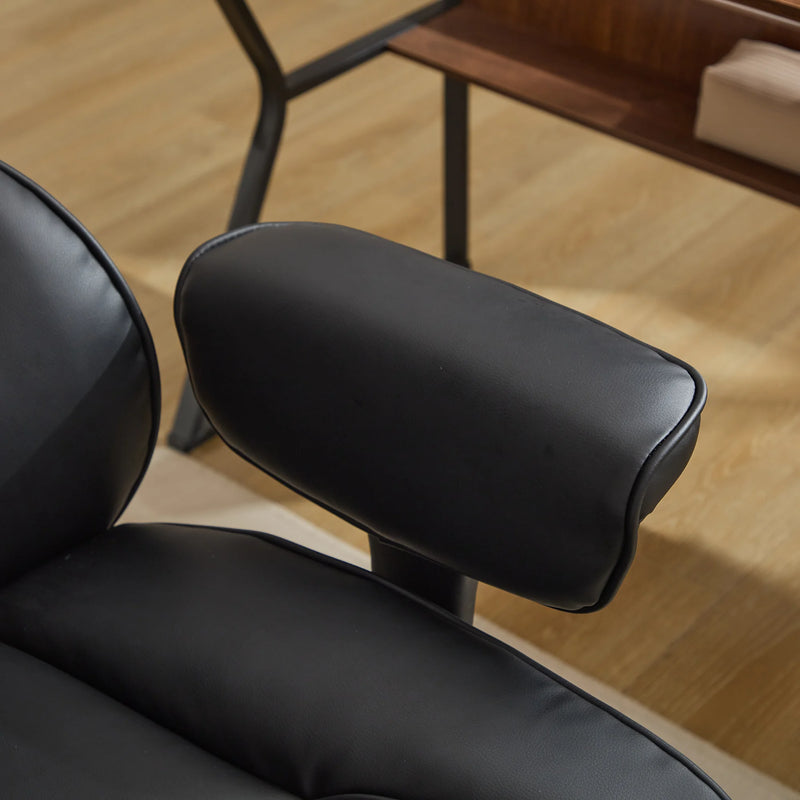 Dunstan high-back office chair with footrest in black, photo 12