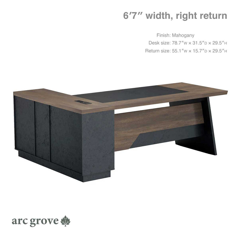 Linton ยท Modern L-Shaped Executive Desk