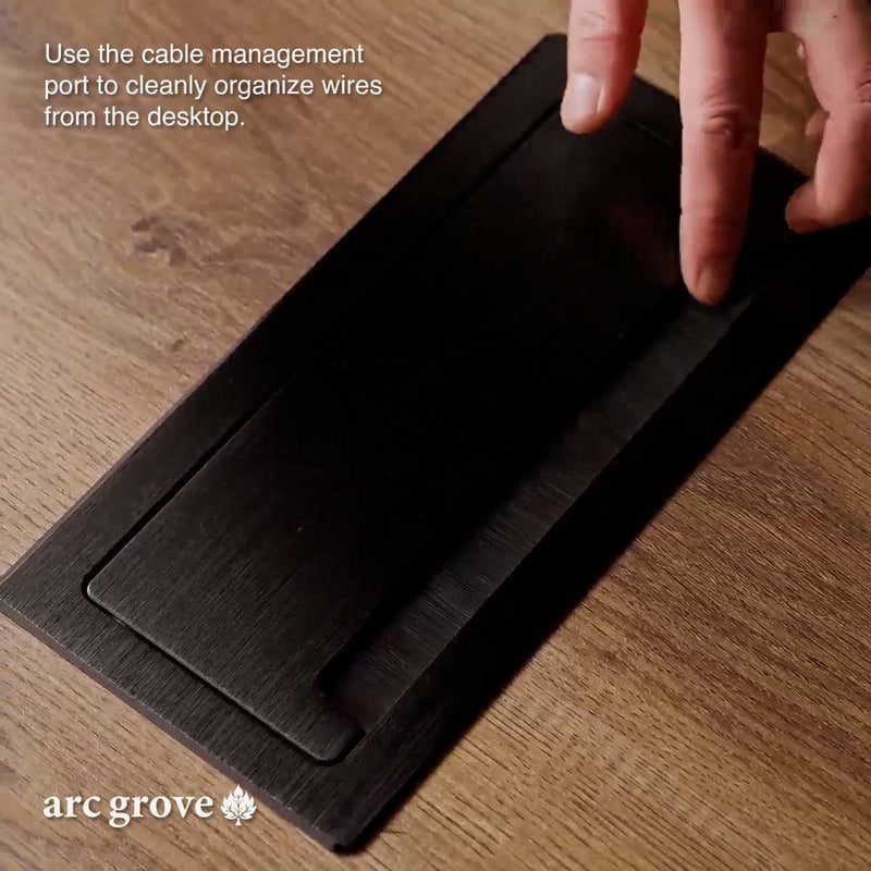 Escritorio ejecutivo ajustable en forma de L de 71 a 95