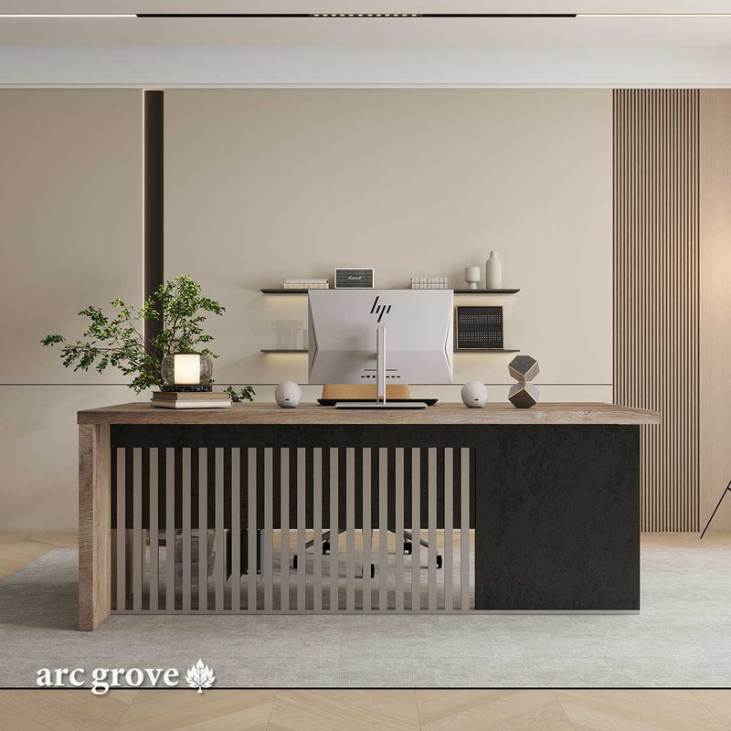 Escritorio ejecutivo rectangular Dakota de 63 a 79