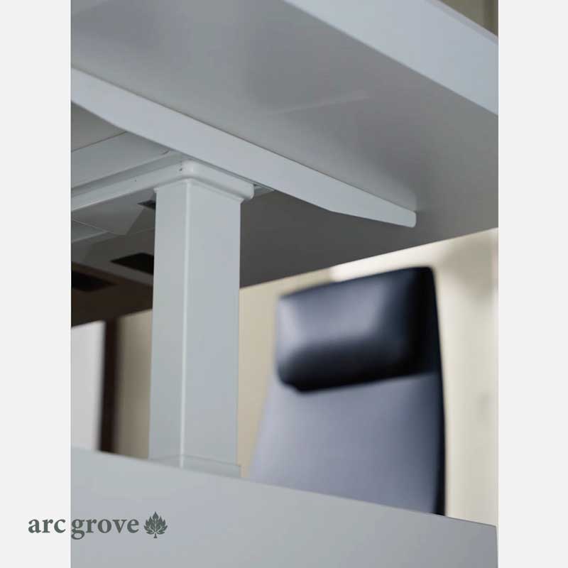 Albion · Executive L-Shaped Standing Desk, Adjustable Height