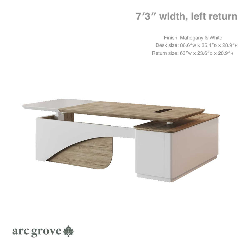 Albion · Executive L-Shaped Standing Desk, Adjustable Height