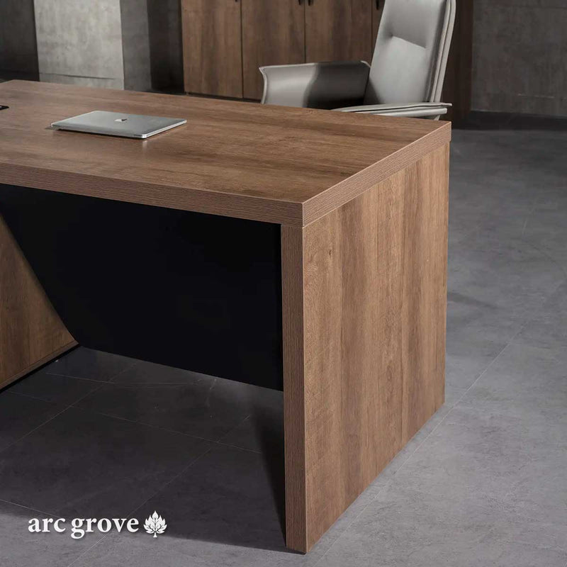 Escritorio ejecutivo rectangular Prince de 63 a 71