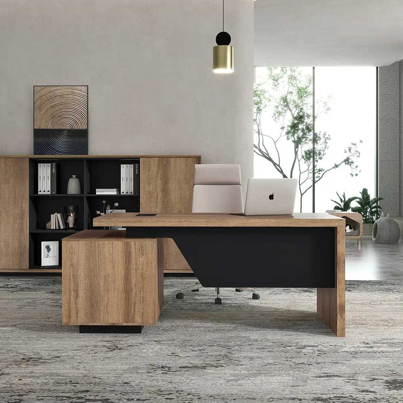 Escritorio ejecutivo rectangular Prince de 63 a 71