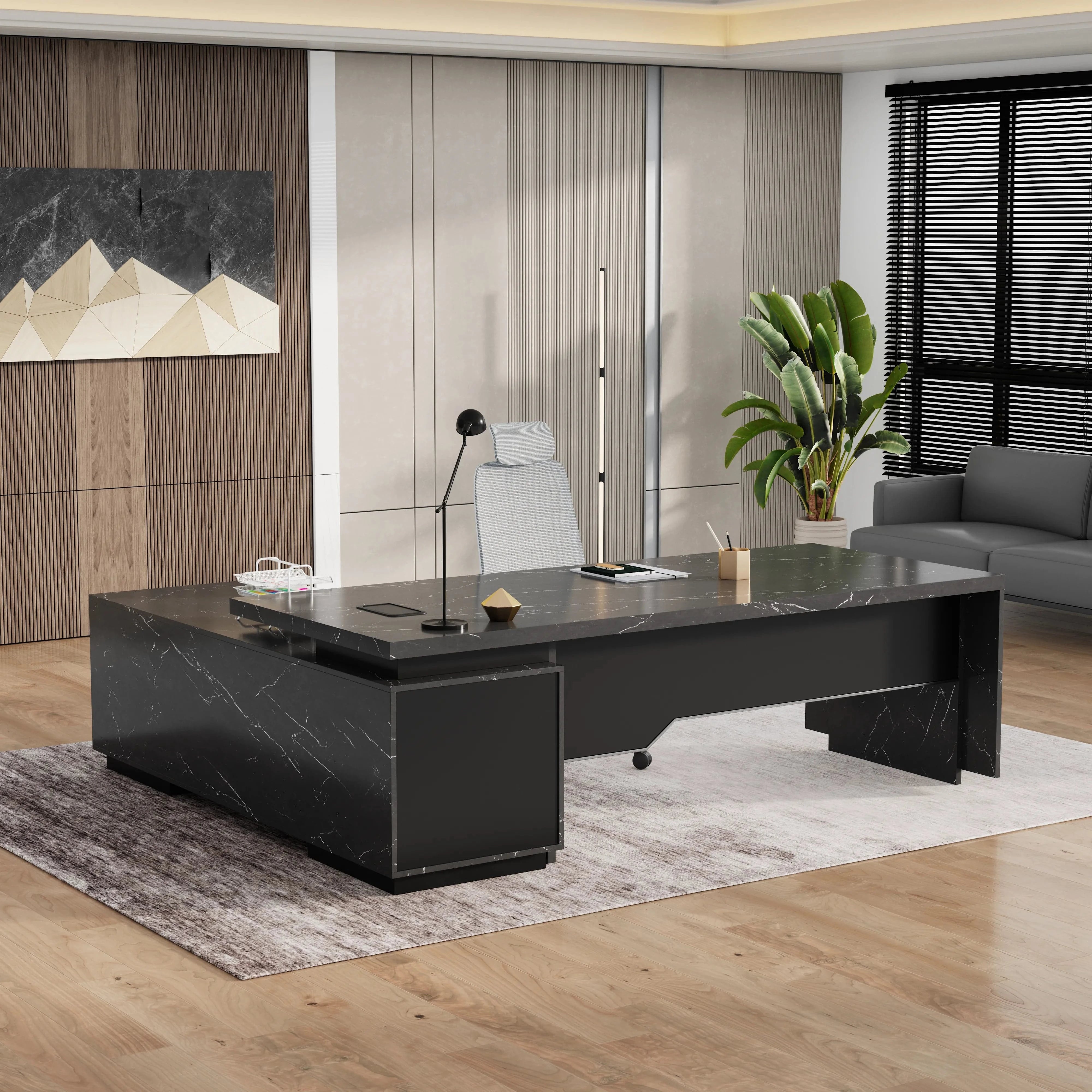 Addison ยท Modern L-Shaped Executive Desk