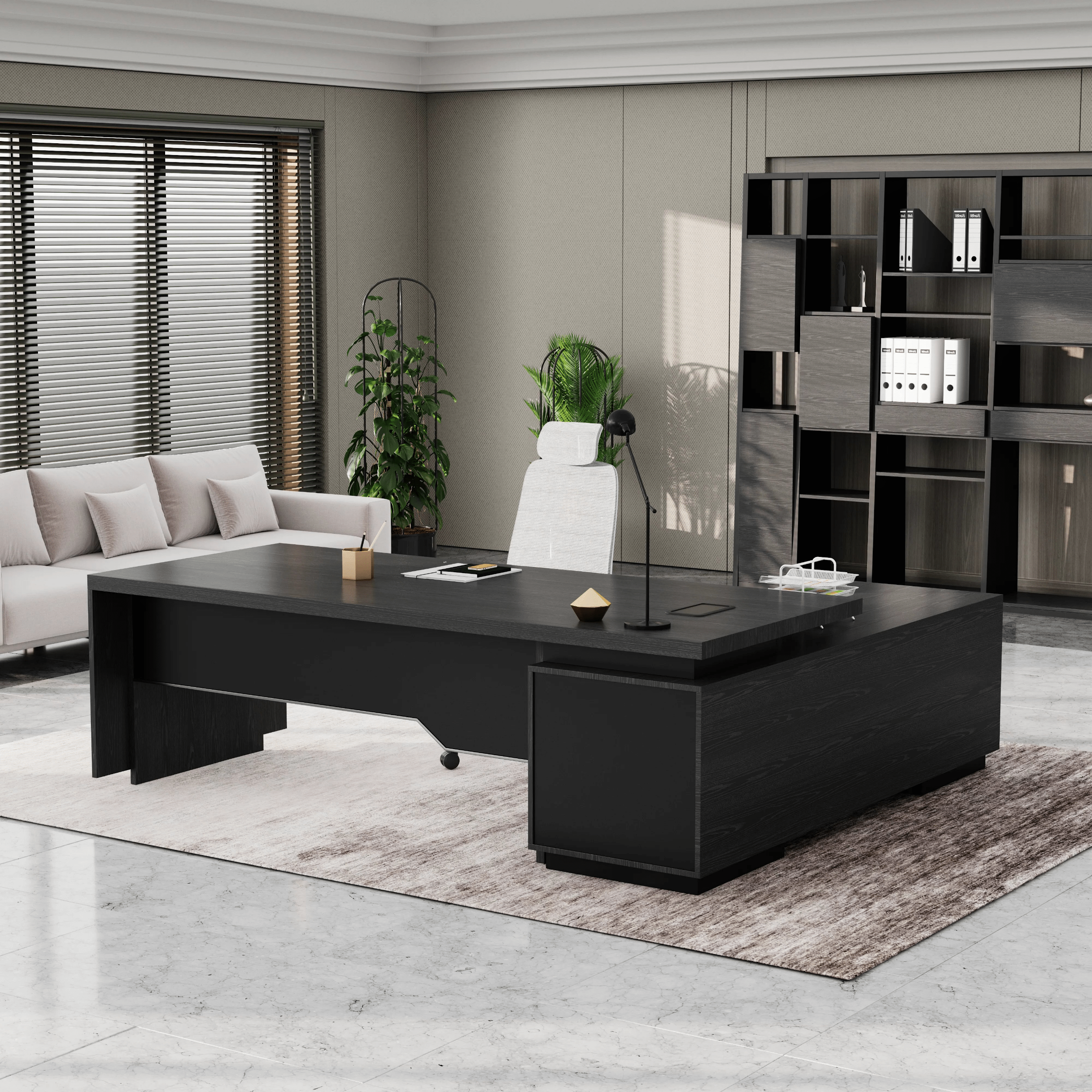 Addison ยท Modern L-Shaped Executive Desk