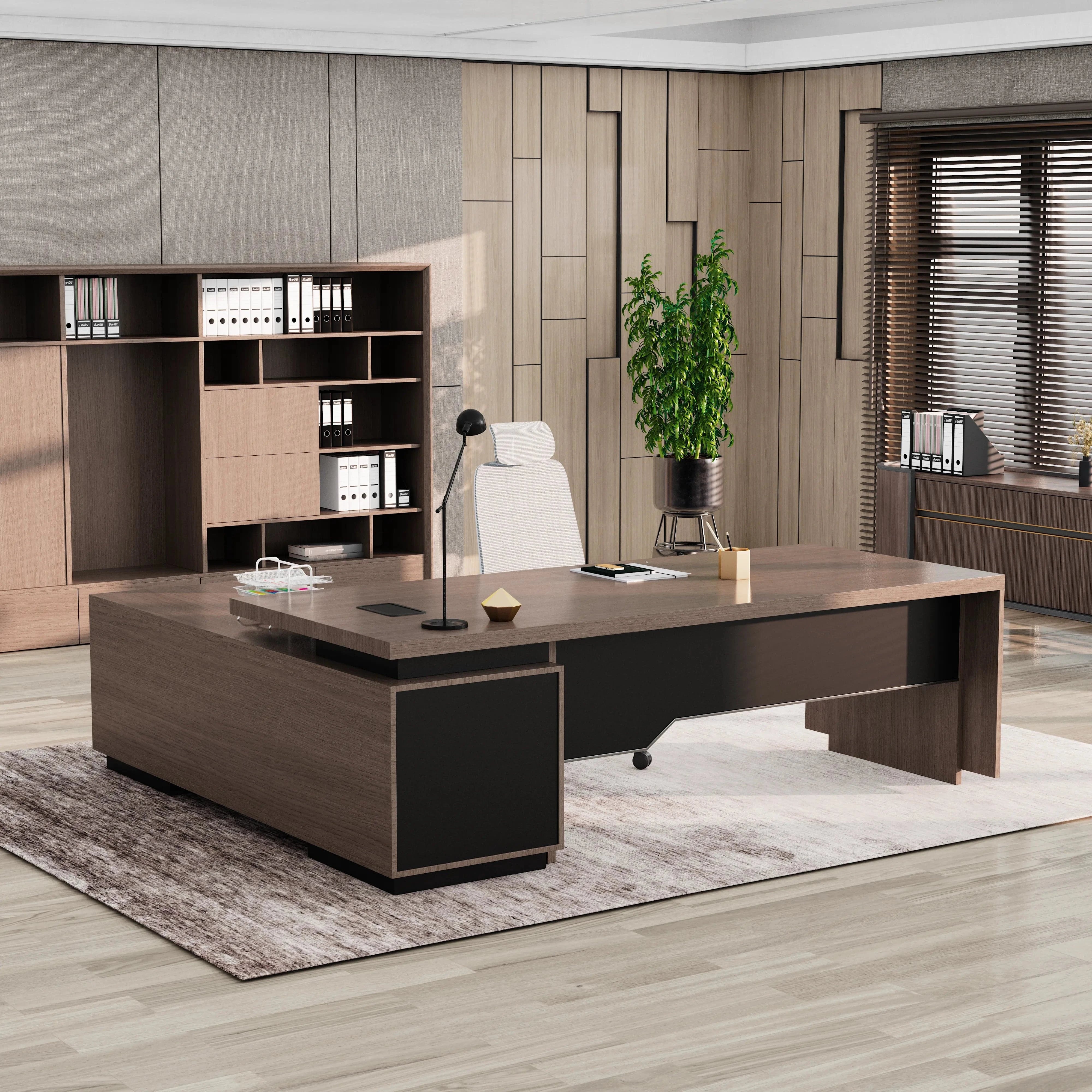 Addison ยท Modern L-Shaped Executive Desk