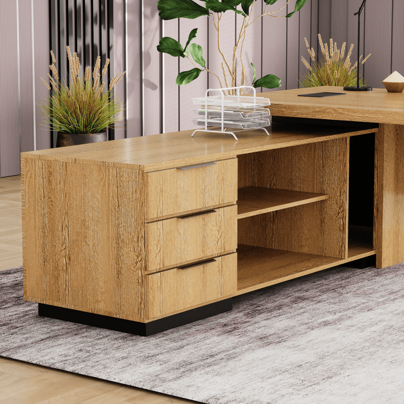 Addison ยท Modern L-Shaped Executive Desk