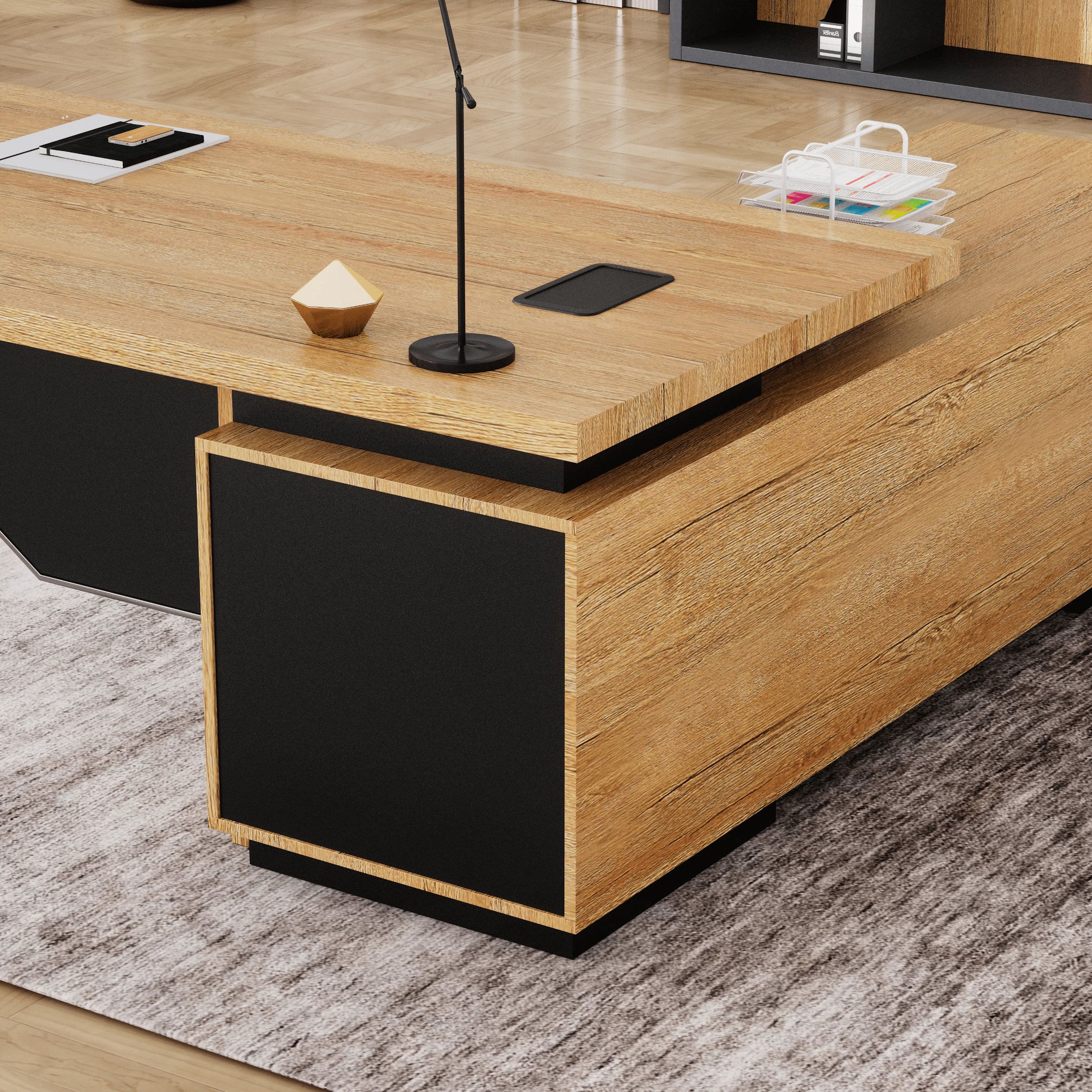 Addison ยท Modern L-Shaped Executive Desk
