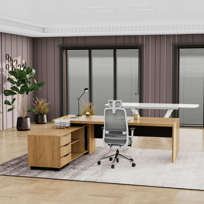 Addison ยท Modern L-Shaped Executive Desk