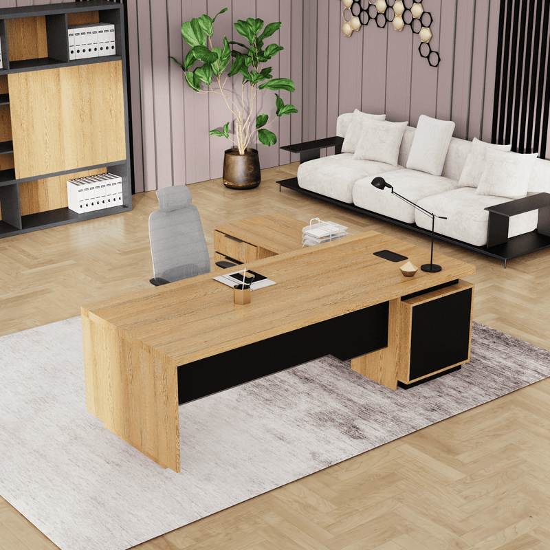 Addison ยท Modern L-Shaped Executive Desk