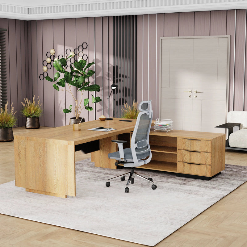 Addison ยท Modern L-Shaped Executive Desk