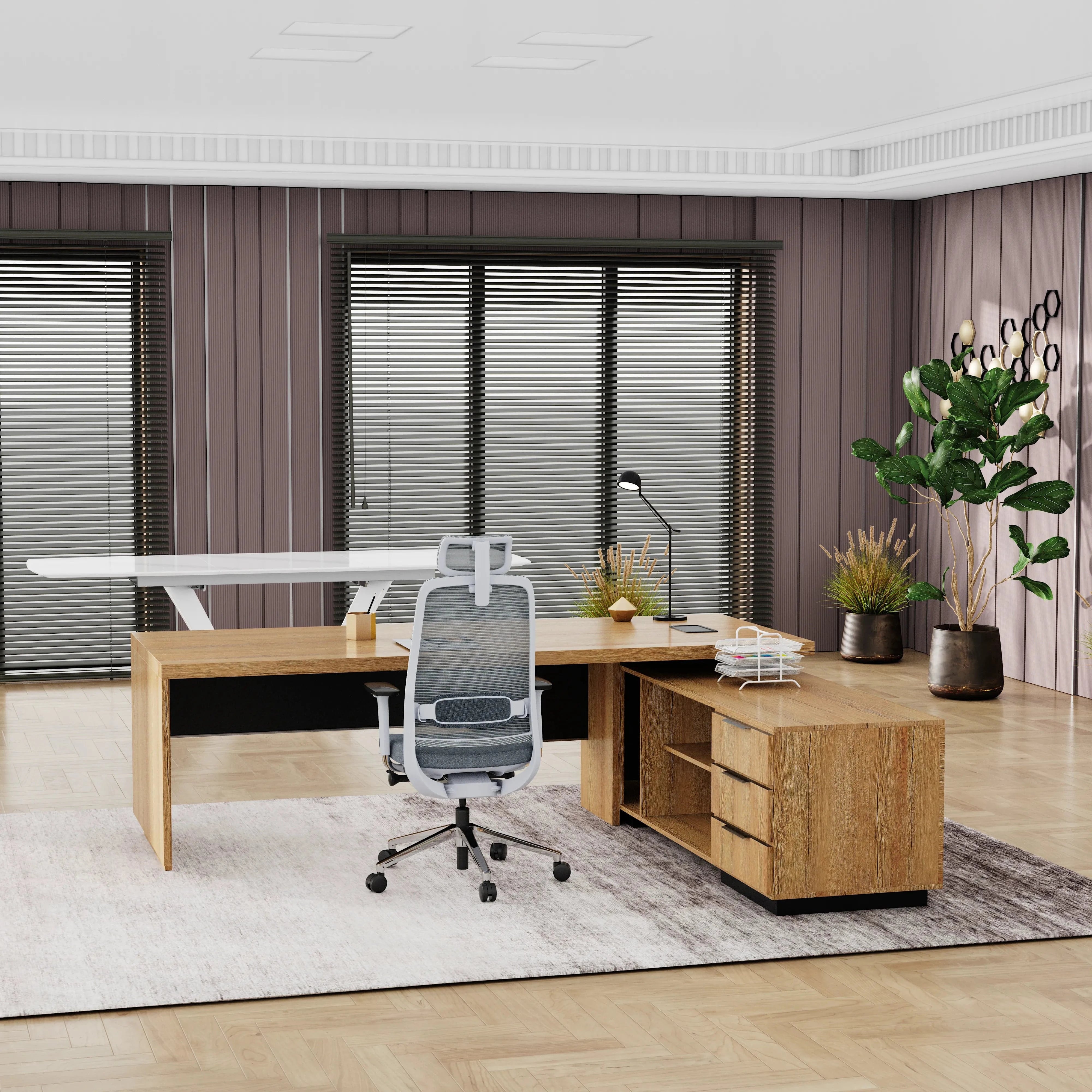 Addison ยท Modern L-Shaped Executive Desk