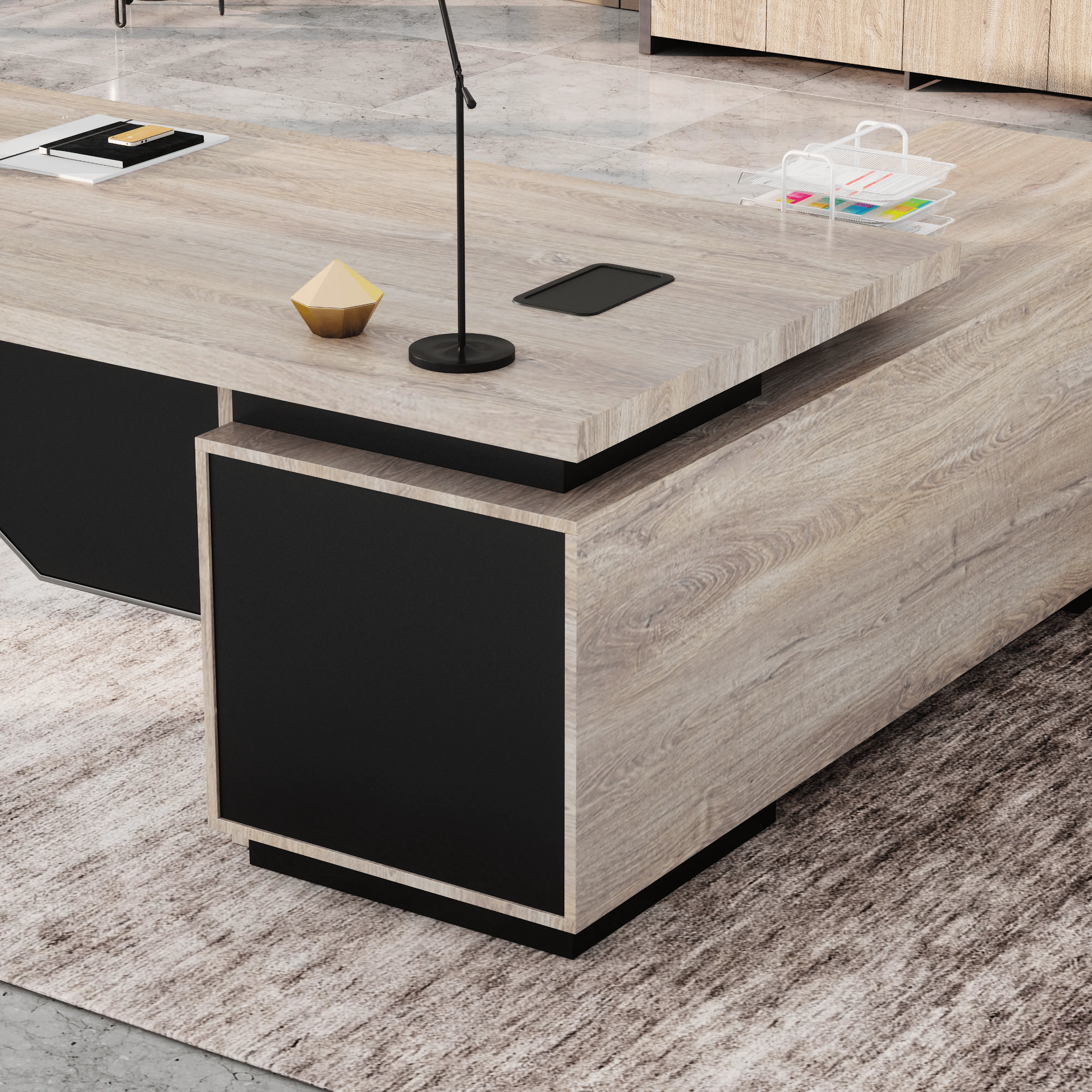 Addison ยท Modern L-Shaped Executive Desk