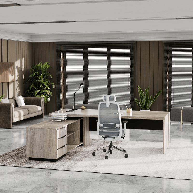 Addison ยท Modern L-Shaped Executive Desk