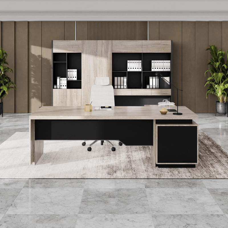 Addison ยท Modern L-Shaped Executive Desk