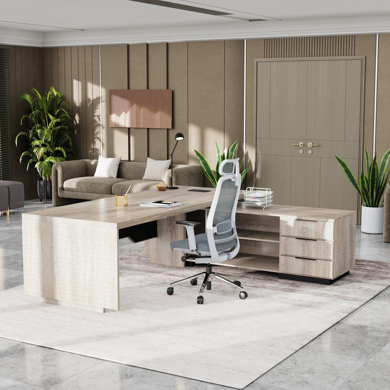 Addison ยท Modern L-Shaped Executive Desk