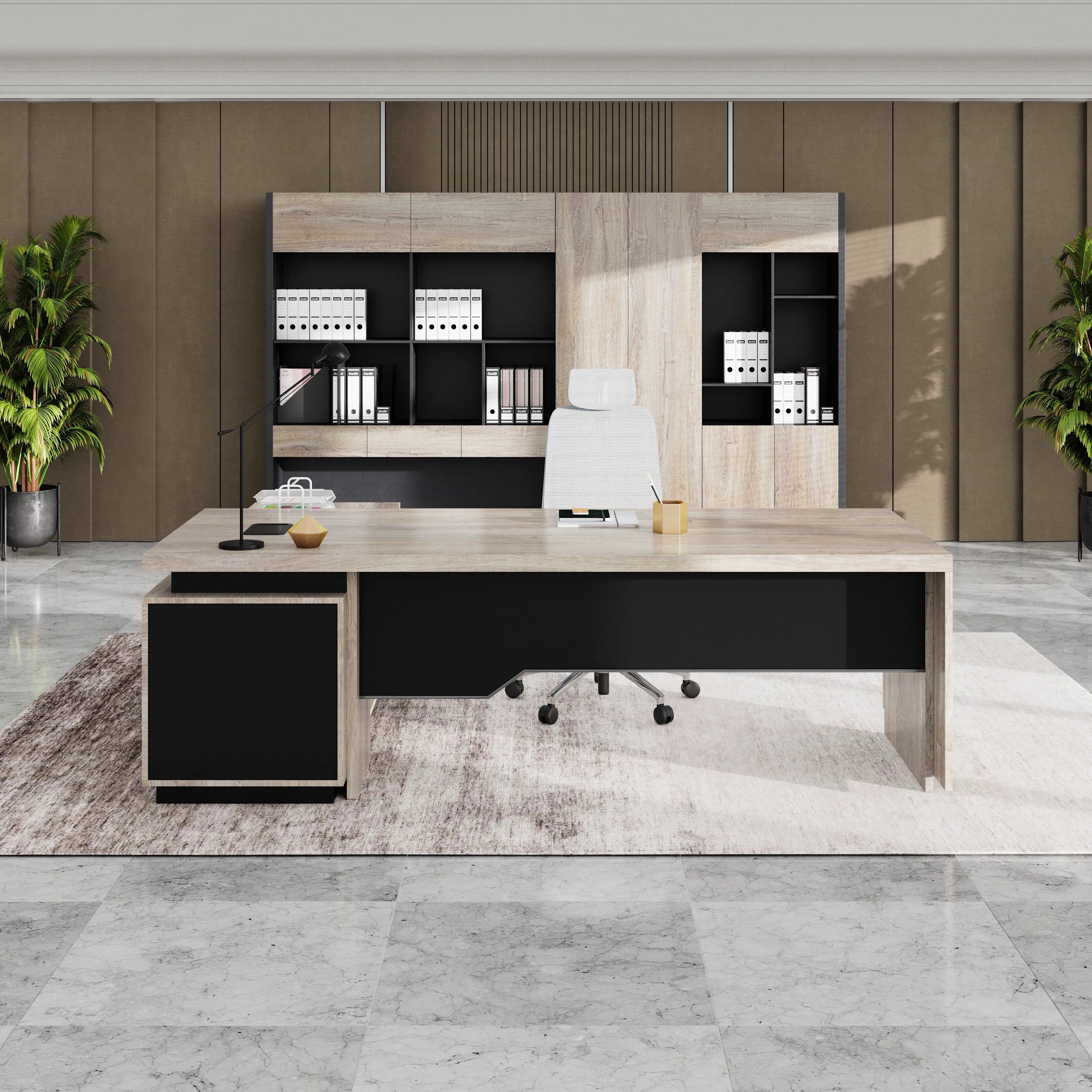 Addison ยท Modern L-Shaped Executive Desk