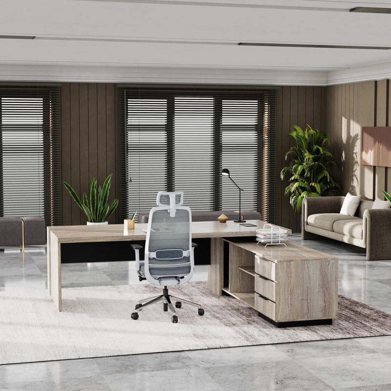 Addison ยท Modern L-Shaped Executive Desk