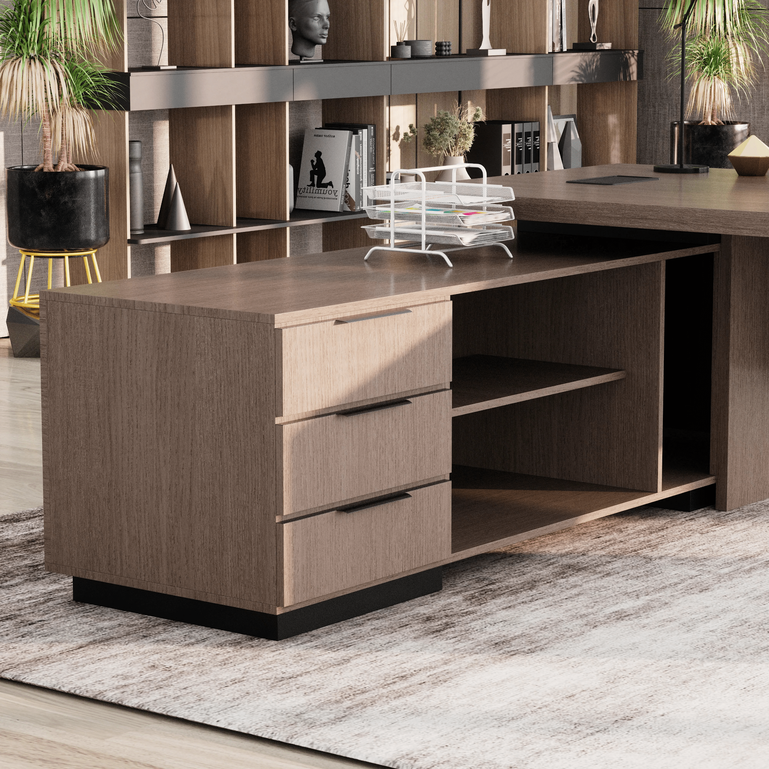 Addison ยท Modern L-Shaped Executive Desk