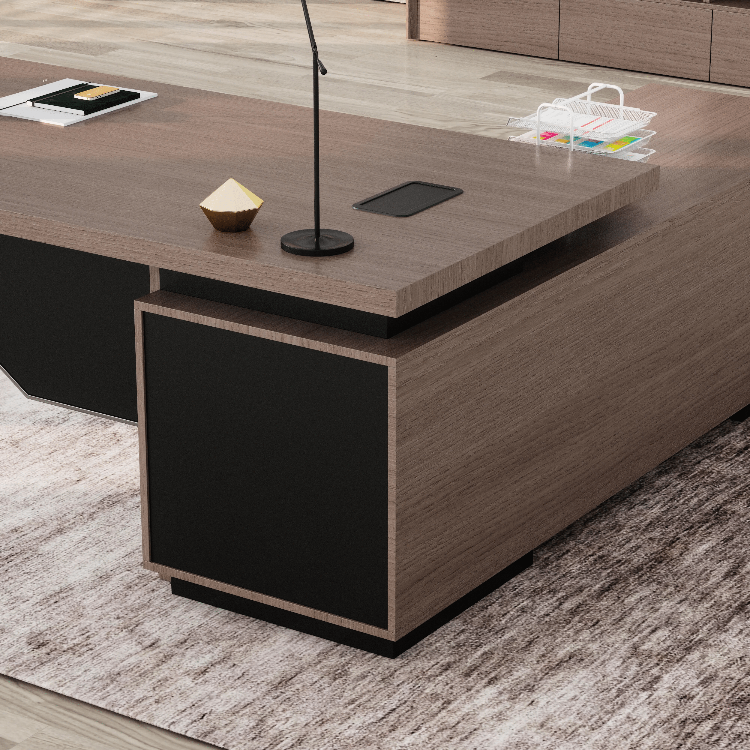 Addison ยท Modern L-Shaped Executive Desk
