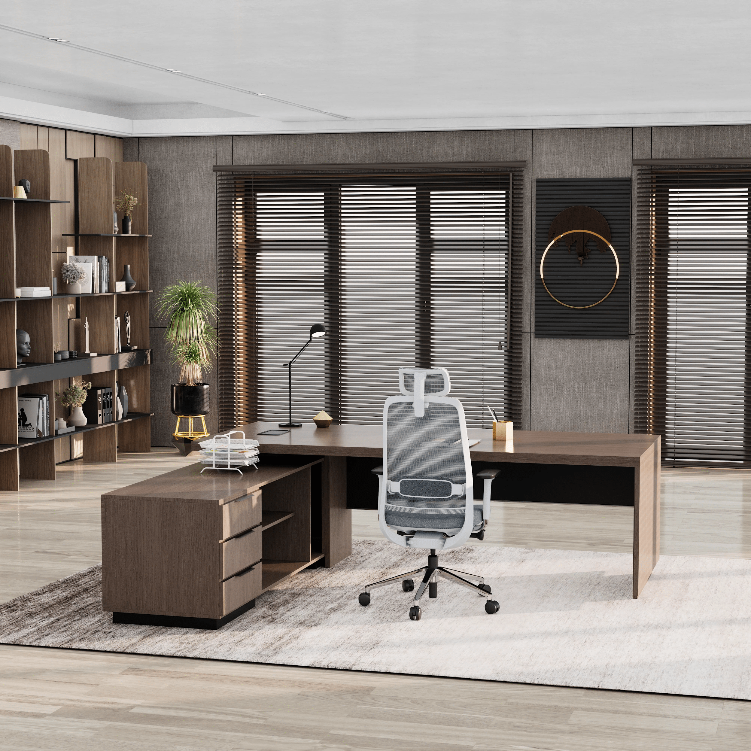 Addison ยท Modern L-Shaped Executive Desk