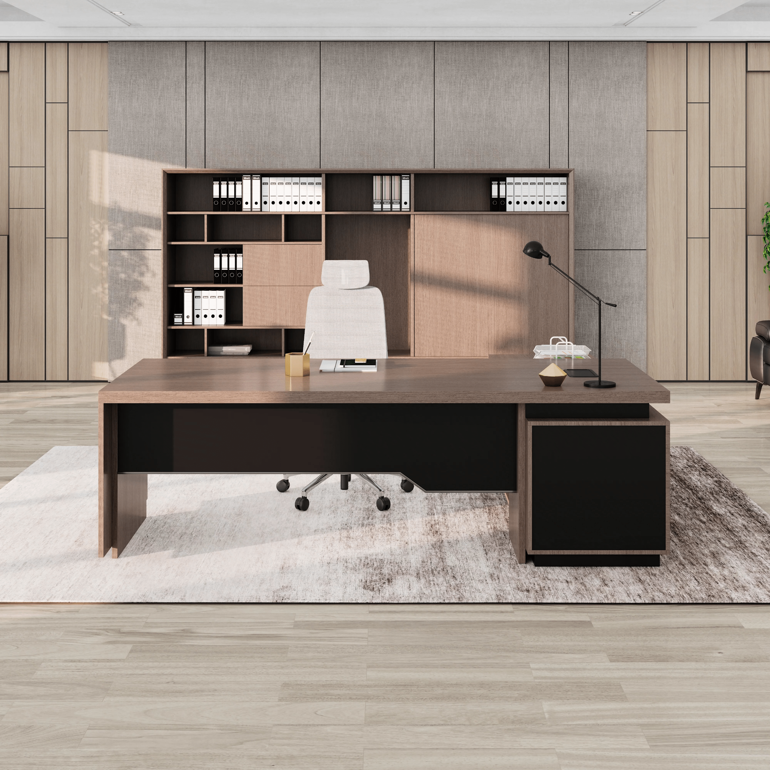 Addison ยท Modern L-Shaped Executive Desk