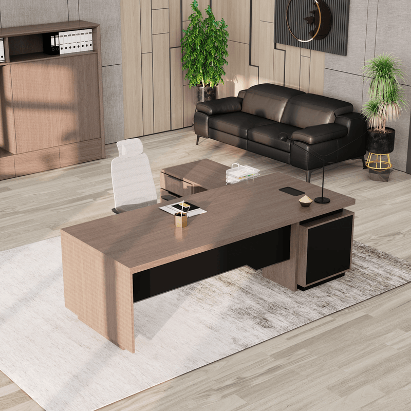 Addison ยท Modern L-Shaped Executive Desk