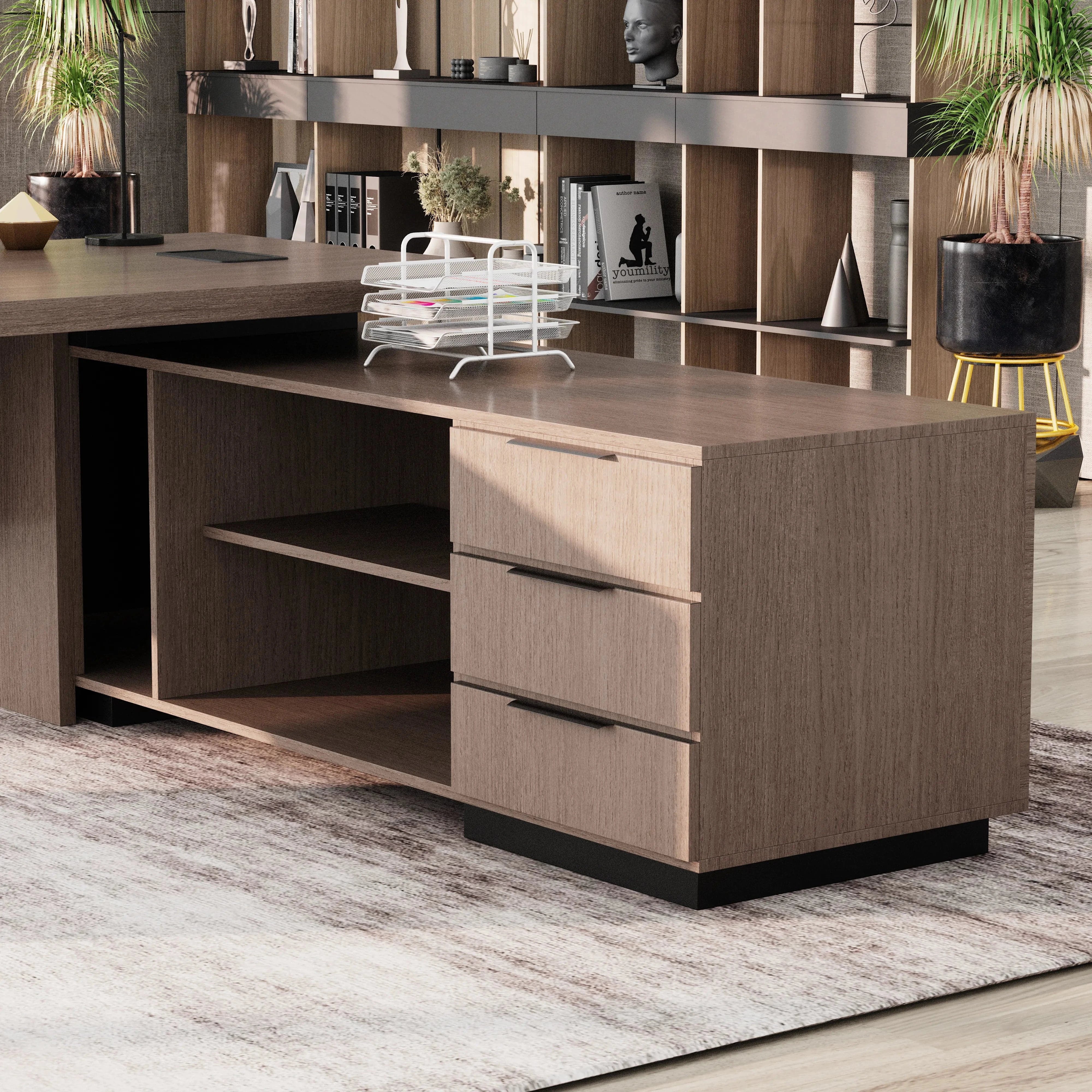 Addison ยท Modern L-Shaped Executive Desk