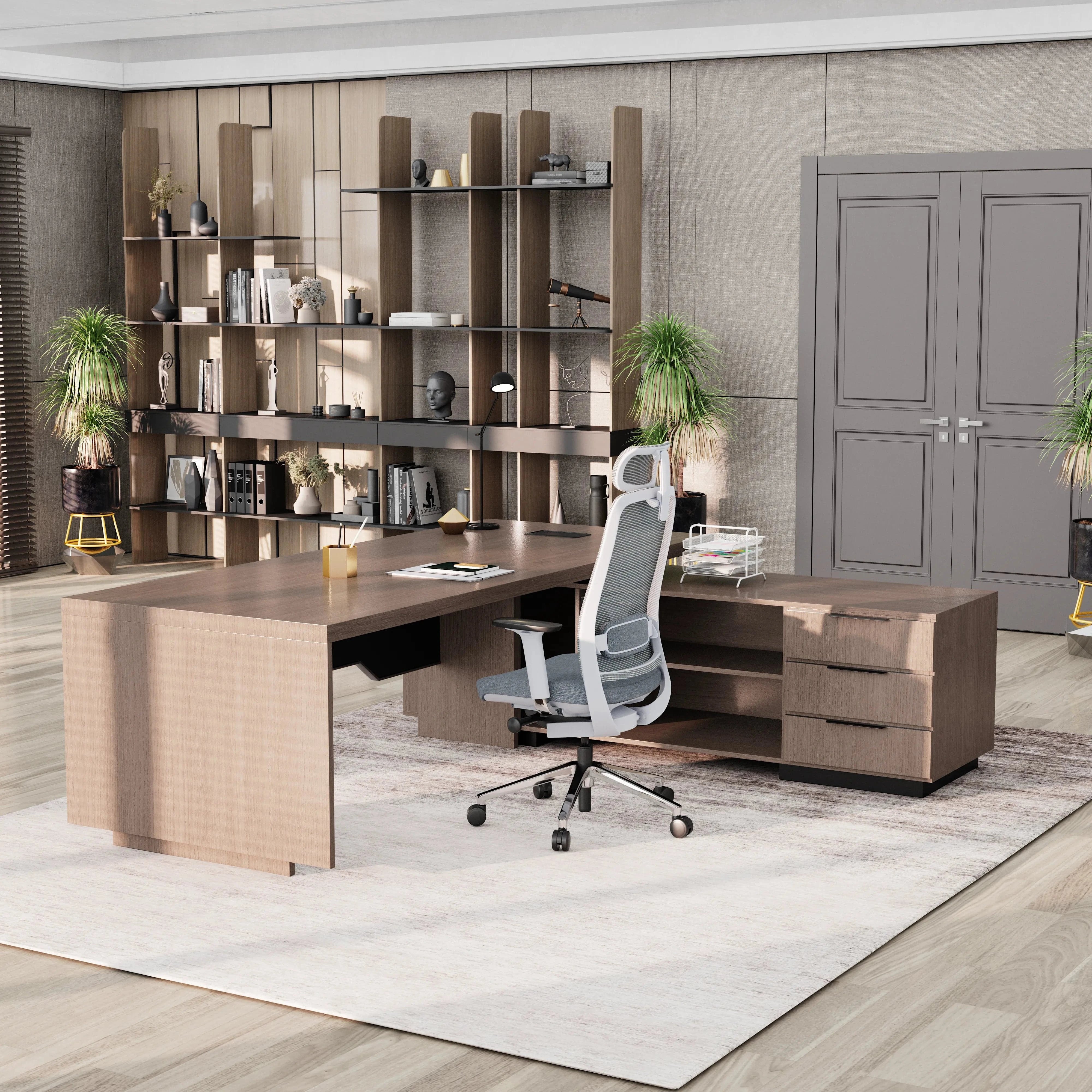 Addison ยท Modern L-Shaped Executive Desk